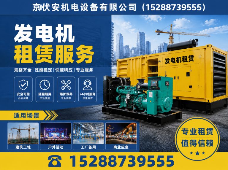 柳州柴油发电机组出租展示图